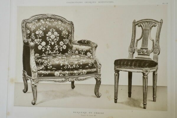 Collections Georges Hoentschel, Tome III, XVIIIe siècle: mobilier, boiserie – Image 8