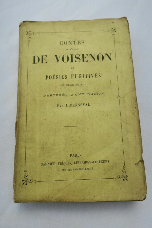 Contes de l'Abbé de Voisenon et poésies fugitives