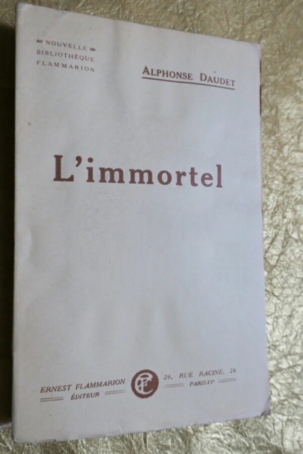 DAUDET L’immortel. 1924