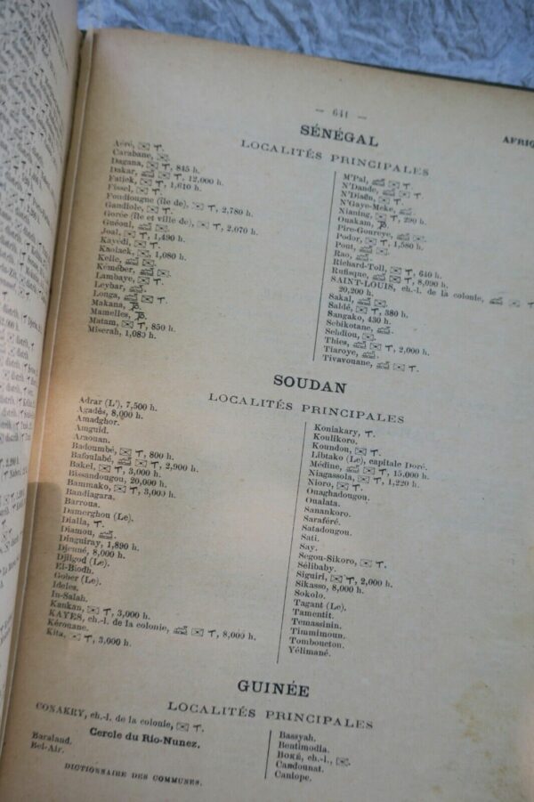 DICTIONNAIRE DES COMMUNES - (FRANCE ET ALGERIE) -1899 – Image 9