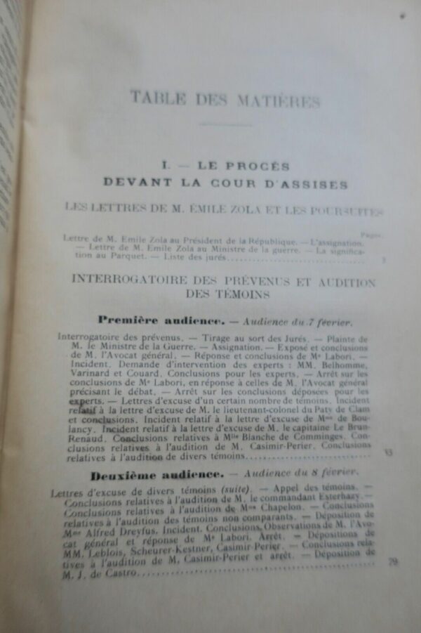 Dreyfus procès Zola devant la Cour d'Assises de la Seine et la Cour de Cassation – Image 3