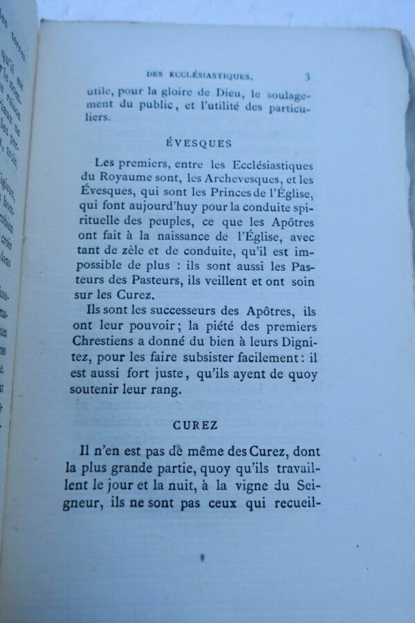 ECCLESIASTIQUES DE FRANCE, leur nombre, celuy des Religieux et des Religieuses.. – Image 3