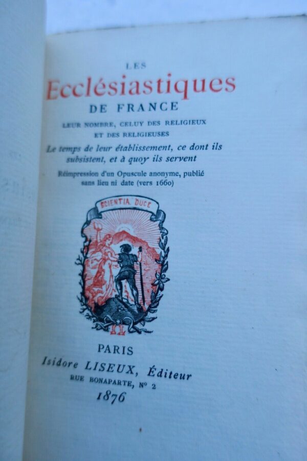 ECCLESIASTIQUES DE FRANCE, leur nombre, celuy des Religieux et des Religieuses.. – Image 4