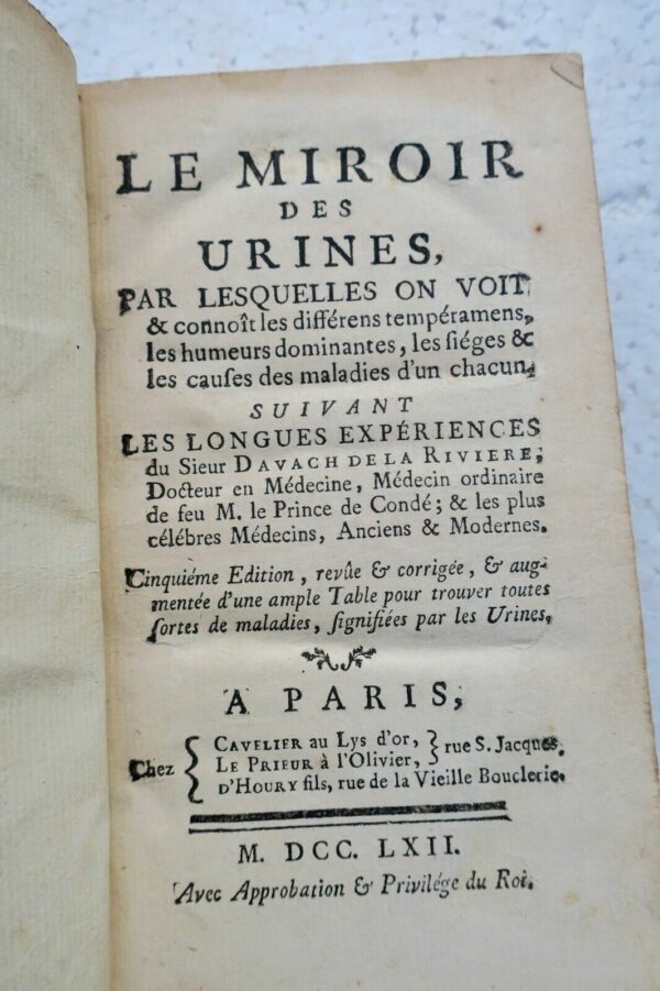 EROTIQUE LE MIROIR DES URINES PAR LESQUELLES ON VOIT & CONNOIT ...1762 – Image 4