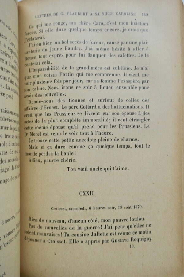 Flaubert  LETTRES A SA NIECE CAROLINE EO – Image 4