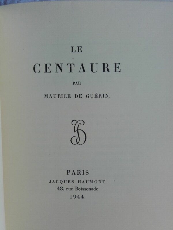 GUERIN  Le Centaure 1944