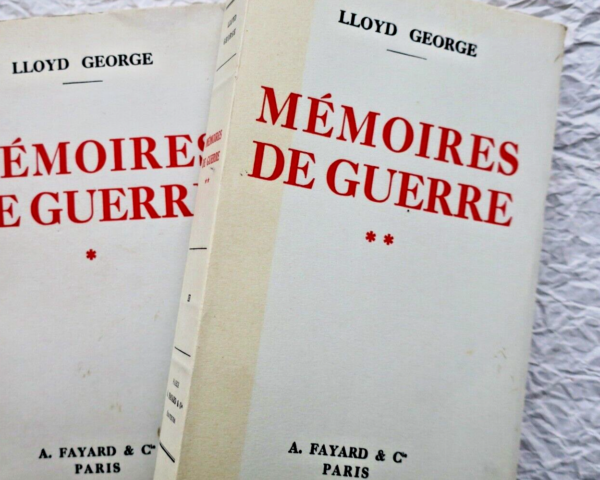 George Lloyd Mémoires de guerre -1/50- 1934