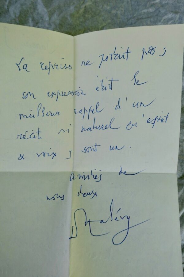 Halevy Lettre autographe au poète Fernand Gregh – Image 3