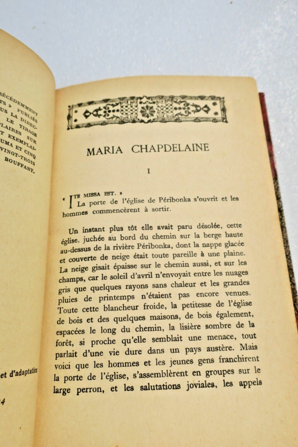 Hemon Louis. MARIA CHAPDELAINE. GRASSET – Image 8