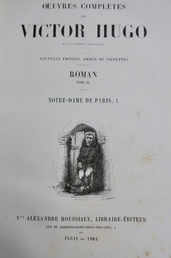 Hugo Victor  notre dame de Paris 1864 – Image 13