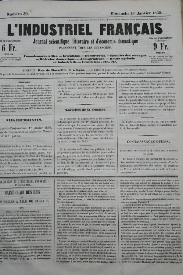 Industriel l'industriel français, journal scientifique, litt- & d'éco 1859-1863 – Image 8