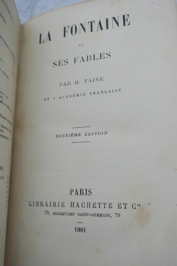 LA FONTAINE ET SES FABLES 1881 – Image 8