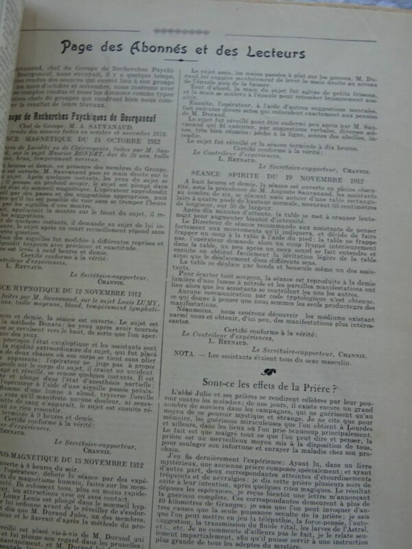 LA VIE MYSTERIEUSE-REVUE DE SPIRITISME, MAGNETISME, MAGIE, ASTROLOGIE..1913 – Image 8