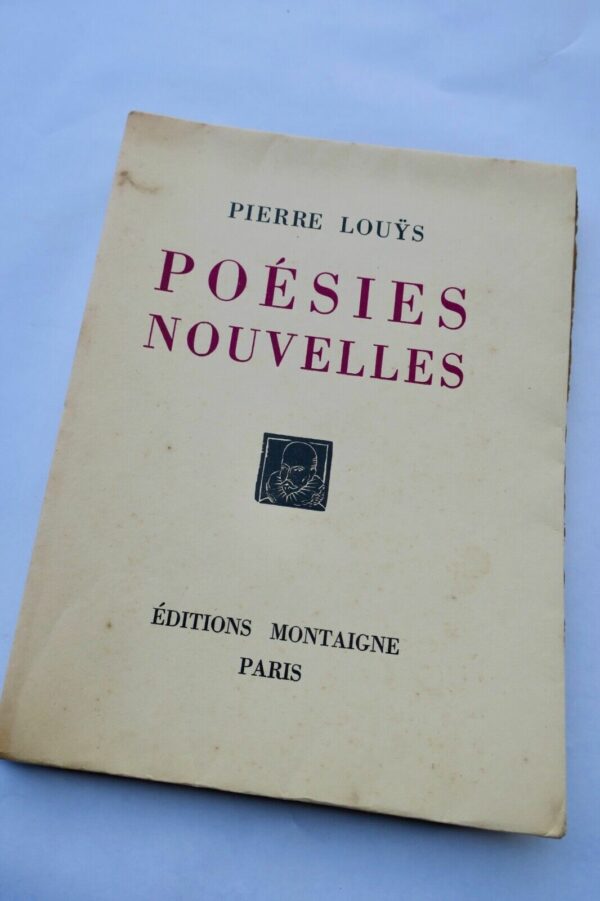 LOUYS Pierre Poésies nouvelles