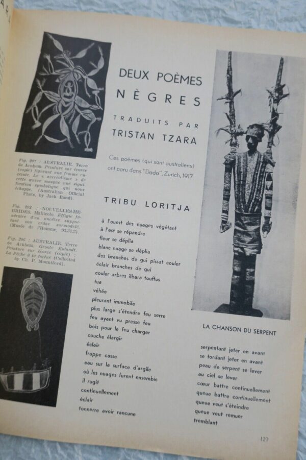 L'art océanien APAM., Paris, 1951 Guillaume Apollinaire  Tristan Tzara – Image 3