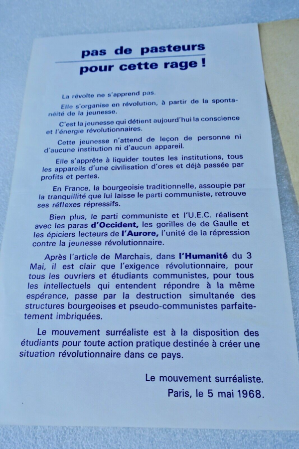 Lisez à haute voix l'humanité vous sentez mauvais de la bouche Humanité 1968 – Image 3