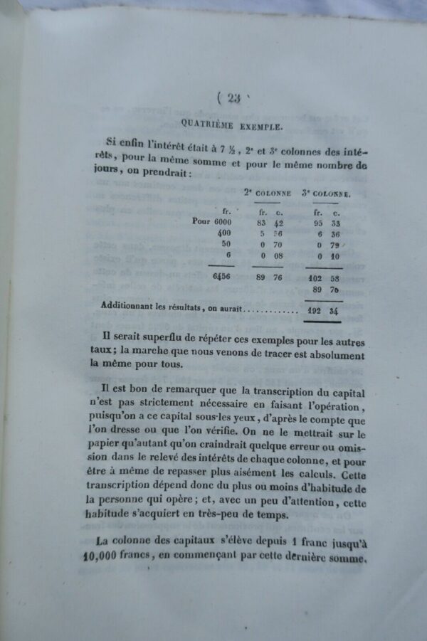 MANUEL DU CAPITALISME OU TABLEAU EN FORME DE COMPTES FAITS POUR LE CALCUL – Image 6