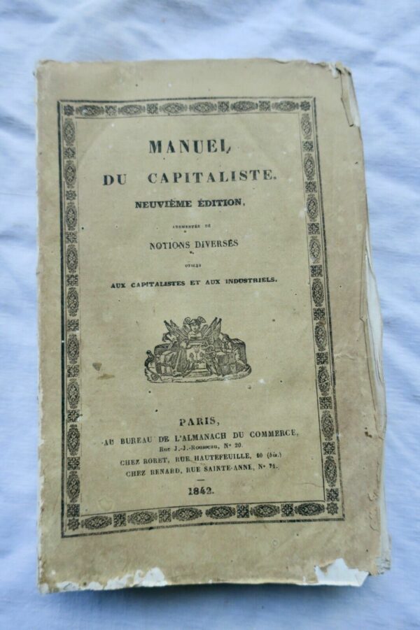 MANUEL DU CAPITALISME OU TABLEAU EN FORME DE COMPTES FAITS POUR LE CALCUL