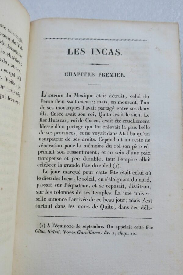 MARMONTEL Les INCAS ou la destruction de l'Empire du PEROU 1824 – Image 5