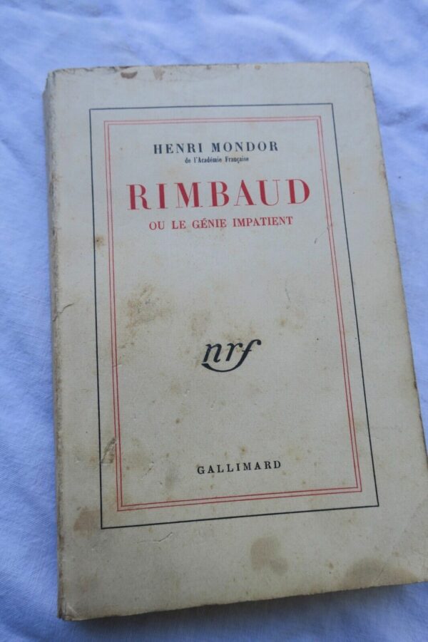 MONDOR RIMBAUD OU LE GENIE IMPATIENT + envoi – Image 3