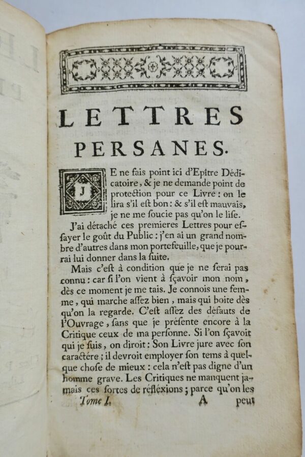 MONTESQUIEU Lettres persanes 1739 Marteau – Image 6