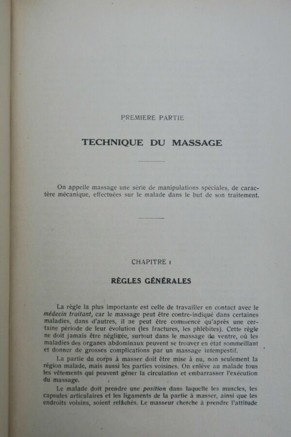 Massage  Précis de massage et de gymnastique 1946. – Image 6