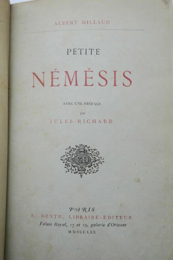 Millaud Petite Némésis 1870