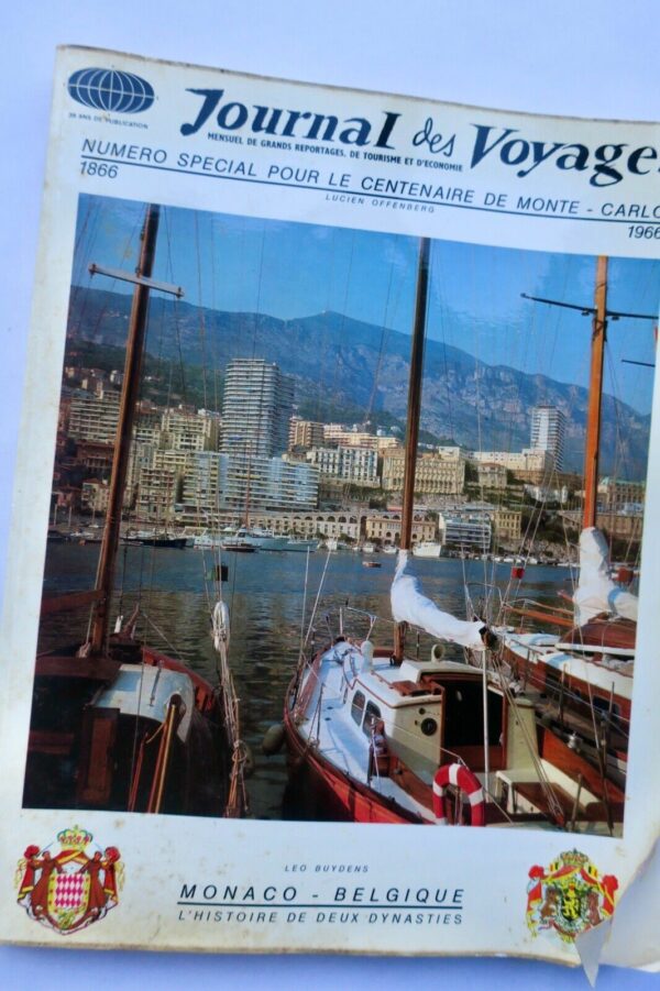 Monaco journal des voyages 1966 centenaire de Monte-Carlo