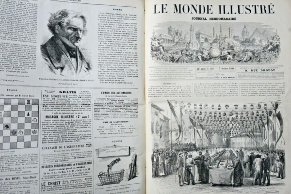 Monde illustré, journal hebdomadaire. Tome XXIII, second semestre 1868