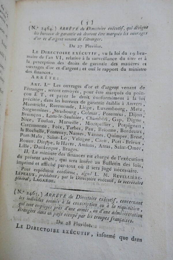 Monnaie bulletin des lois de la république REVOLUTION – Image 15