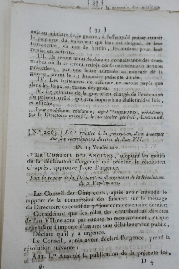 Monnaie bulletin des lois de la république REVOLUTION – Image 5