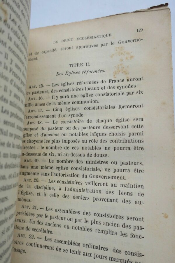 Ollivier Émile Nouveau manuel de droit ecclésiastique français 1886 – Image 7