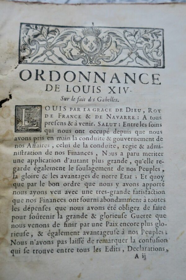 Ordonnances de Louis XIV, Roy de France et de Navarre 1720-1727 – Image 8