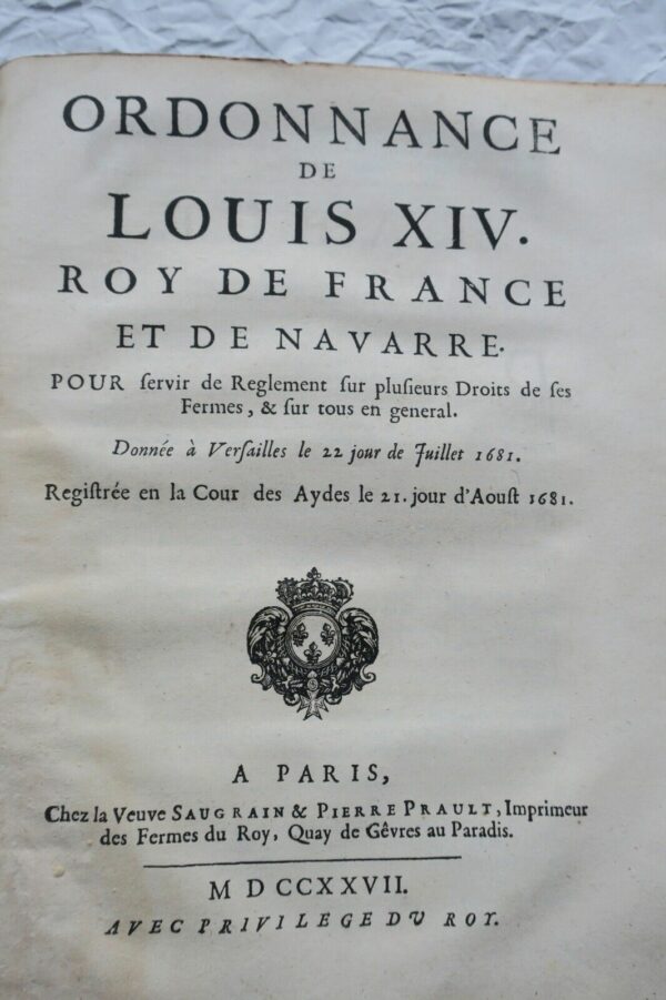 Ordonnances de Louis XIV, Roy de France et de Navarre 1720-1727 – Image 10