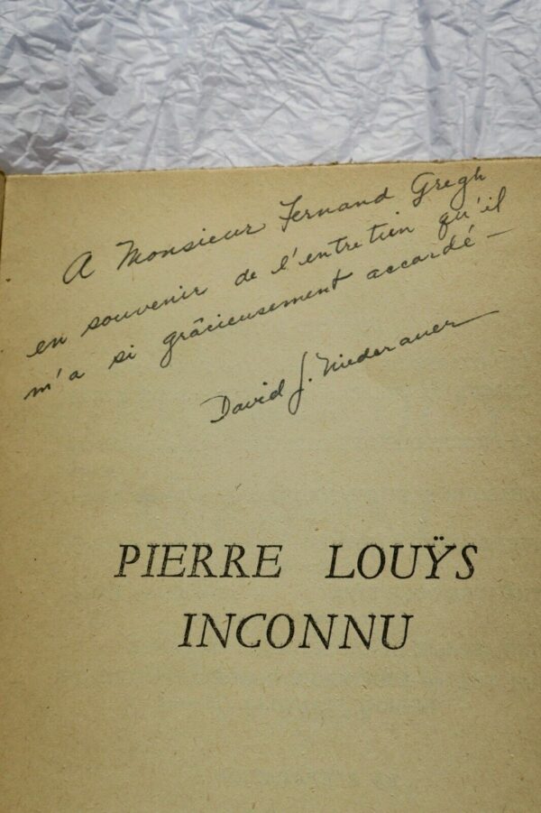 PIERRE LOUYS INCONNU - DOCUMENTS ET TEXTES INEDITS – Image 3