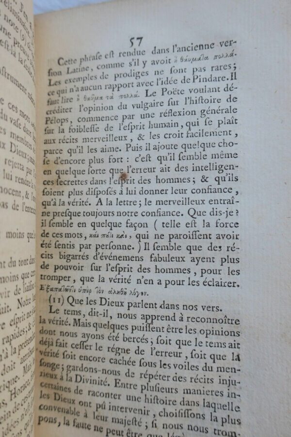 PINDARE  Nouvelle traduction des quelques odes de Pindare 1776 – Image 7