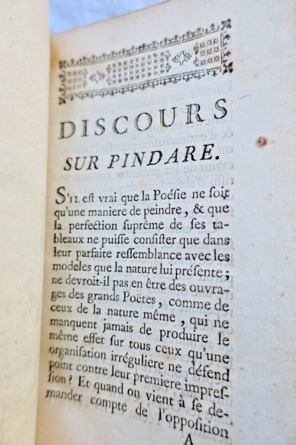 PINDARE  Nouvelle traduction des quelques odes de Pindare 1776 – Image 8