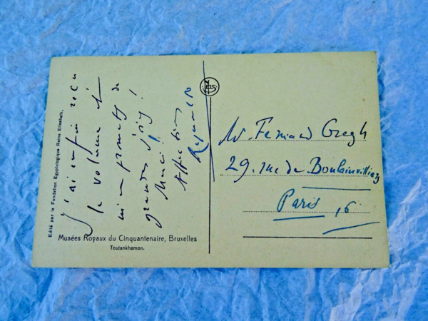 PROUST Reynaldo Hahn carte signée