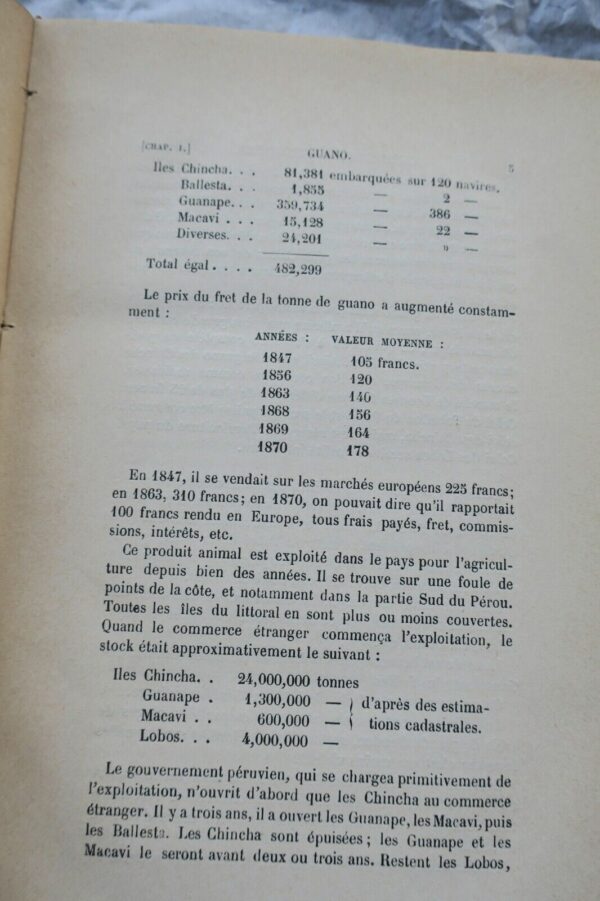 Pérou instructions nautiques sur la cote du Pérou 1872 – Image 9