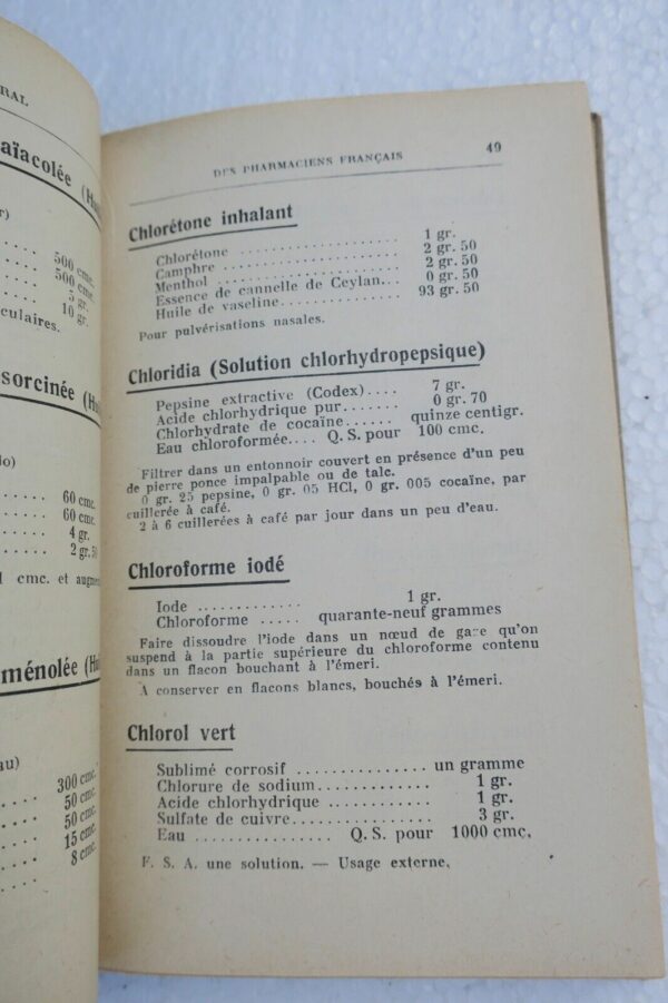 Pharmacie Formulaire des Pharmaciens Français. 1933 – Image 5