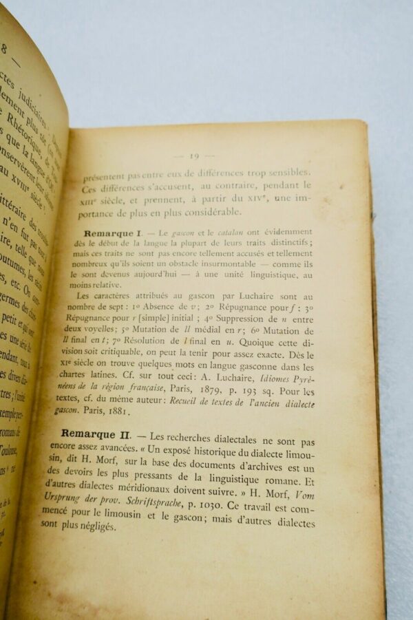 Provençal  GRAMMAIRE DE L'ANCIEN PROVENCAL OU ANCIENNE LANGUE D'OC 1921 – Image 4