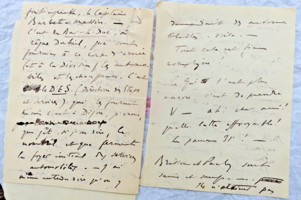 Renaldo Hahn (Proust) Brief Autogramm Handschriftlich & Unterzeichnet Krieg – Image 5