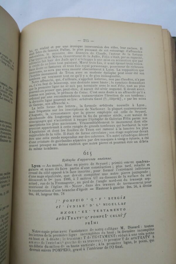 Revue Epigraphique du Midi de la France 1884-1889 – Image 5