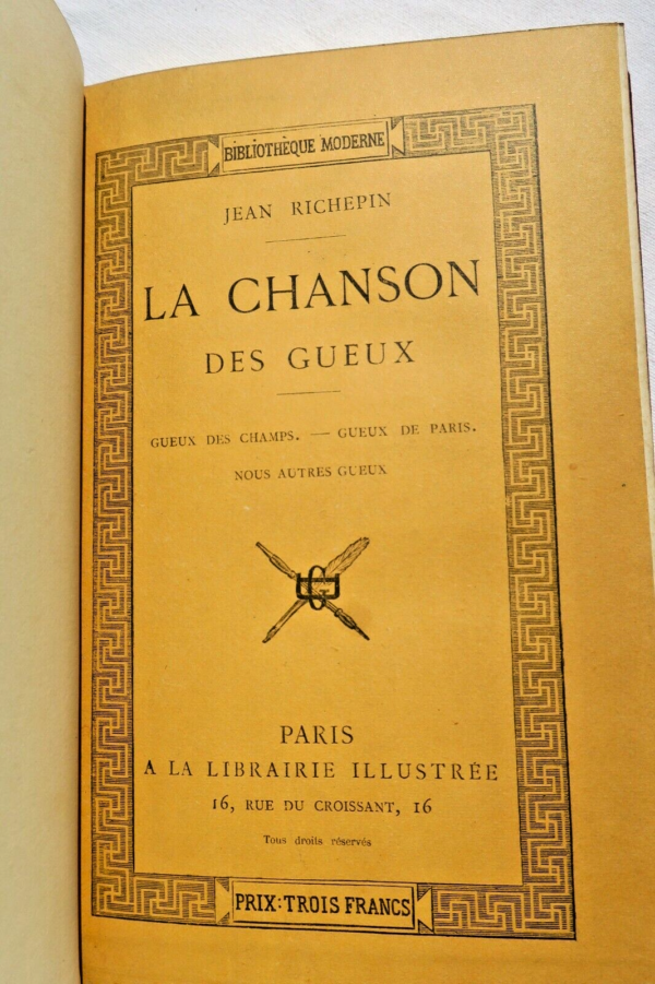 Richepin La Chanson des Gueux + poème manuscrit dans une reliure Kieffer – Image 7