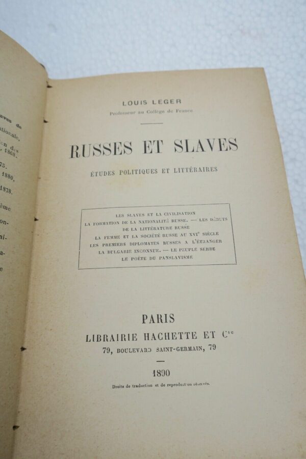 Russes et slaves : études politiques et littéraires 1890 – Image 7