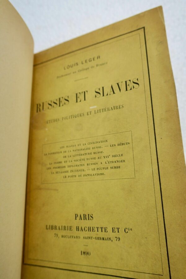 Russes et slaves : études politiques et littéraires 1890 – Image 8