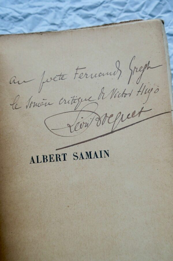 Samain Albert Samain, sa vie, son oeuvre, préface de Francis Jammes + dédicace – Image 8