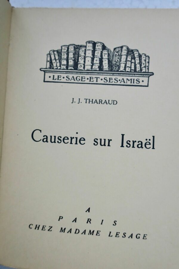 THARAUD Causerie sur Israël  ex. papier Madagascar – Image 3