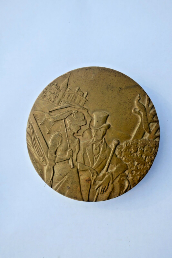 TOULET Paul Jean  Médaille bronze 67 mm. signée Mérelle – Image 5