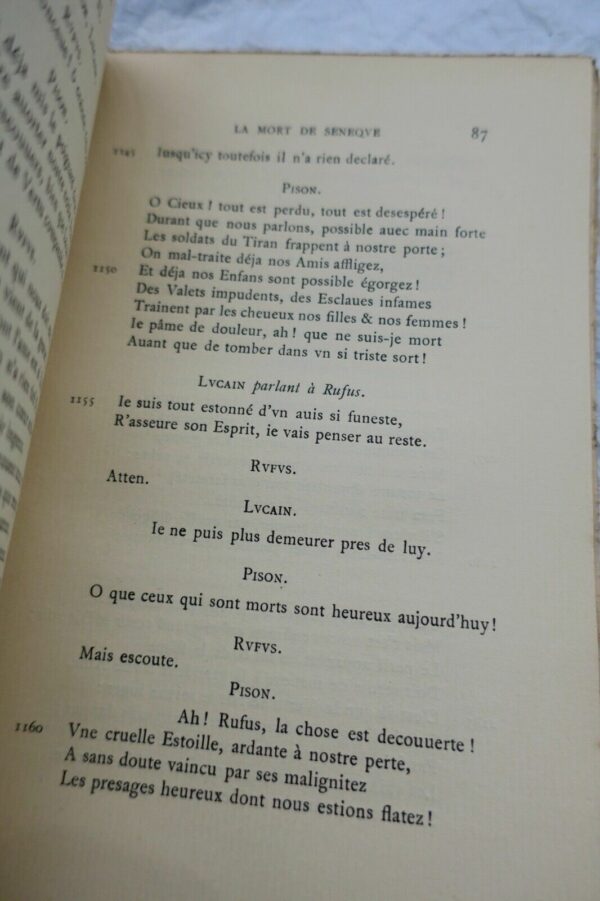 TRISTAN La mort de Sénèque Tragédie Edition critique publiée par Jacques Madelei – Image 3